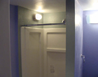 Crestmoor basement finishing shower