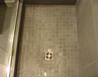 Washington Park bathroom stone tile